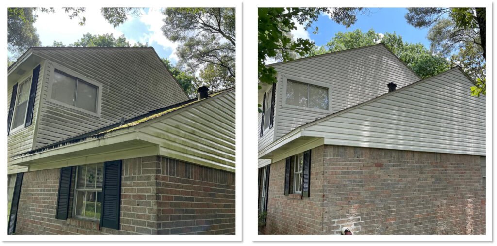 House exterior power washing and house cleaning Katy TX