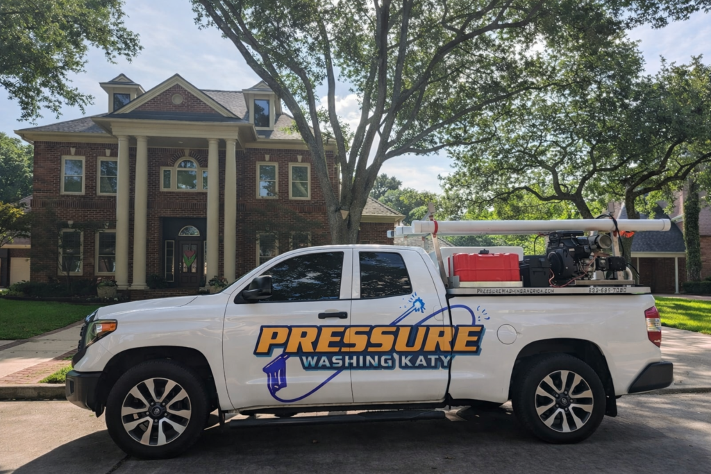 Pressure washing Katy Truck