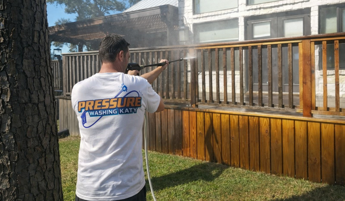 Pressure Washing Katy Expert Cleaning The Wooden Fence